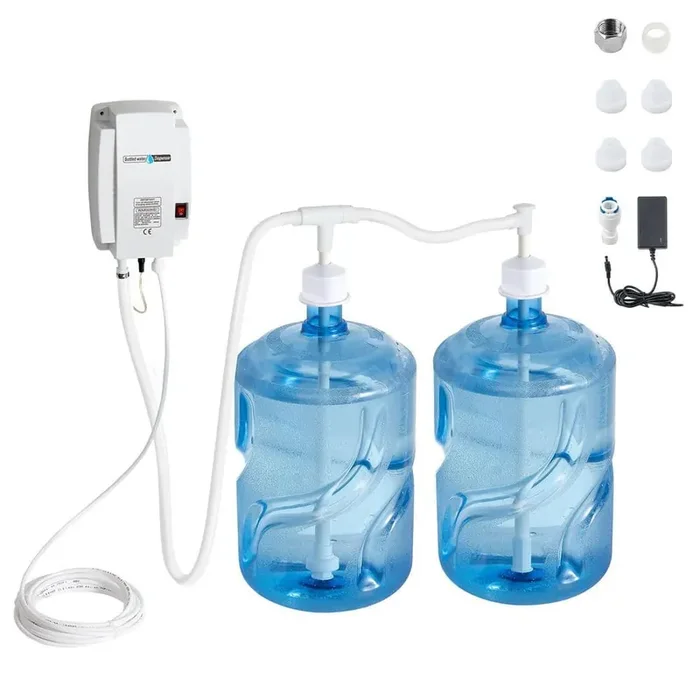 Bottled Water Dispenser Pump System, 2 x 5 gal. Dispensing System, Automatic Electric Water Dispenser