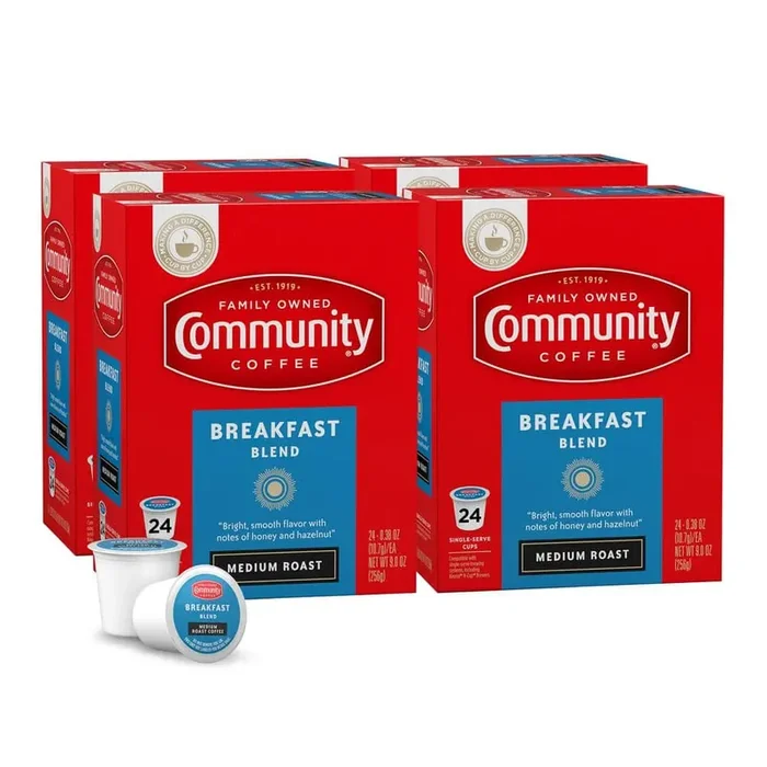 Breakfast Blend Medium Roast Coffee Single Serve Cups (96-Pack)