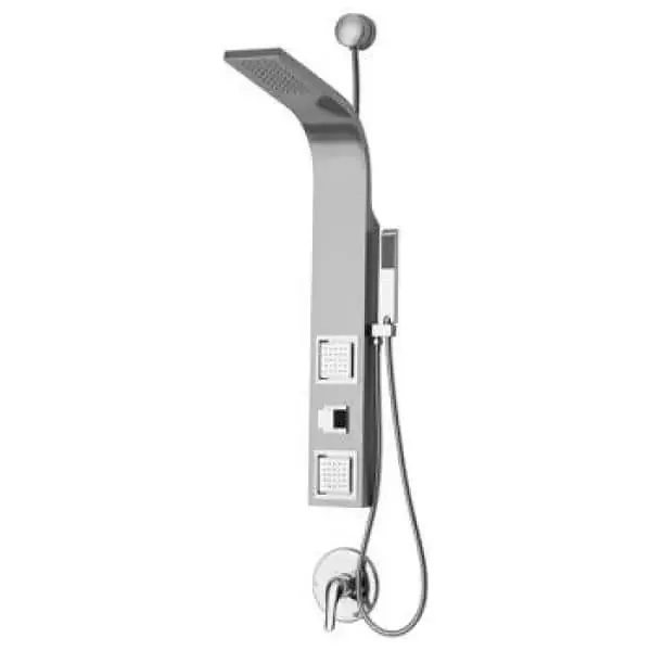 Capri XI 2-Jet Shower Panel System with Rain Showerhead and Handshower in Chrome
