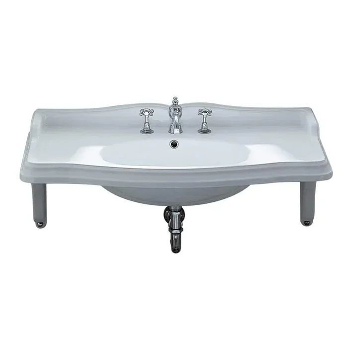 China Series Wall-Mounted Bathroom Sink in White