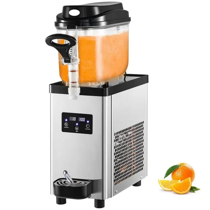 Commercial Slushy Machine 203 oz. 25 Cups Single-Bowl Snow Cone Machine 300W Margarita Smoothie Frozen Drink Maker