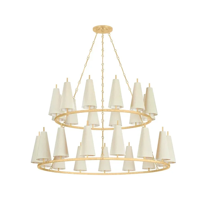Corbett Lighting – 480-55-VGL – 27 Light Chandelier – Tirana – Vintage Gold Leaf – 48055VGL