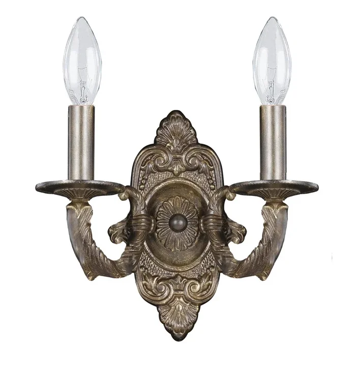 Crystorama – 5122-VB – Two Light Wall Sconce – Paris Market – Venetian Bronze – 5122VB