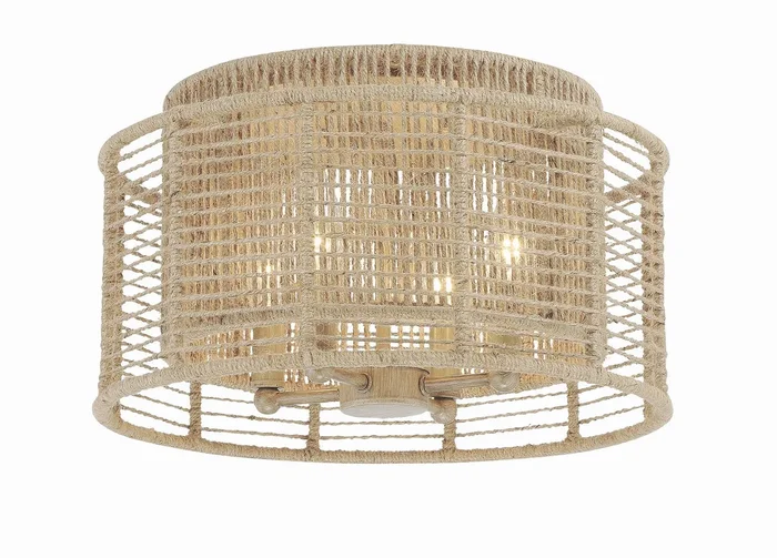 Crystorama – JAY-A5000-BS – Four Light Flush Mount – Jayna – Burnished Silver – JAYA5000BS