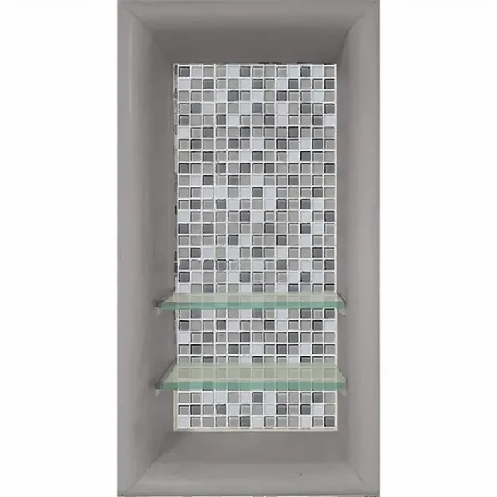 Del Mar 12 in. x 4 in. x 24 in. Shower Niche in Portland Cement