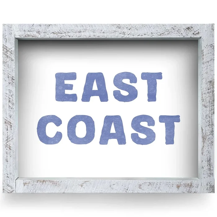 East Coast | Real Wood Framed Wall Art Print