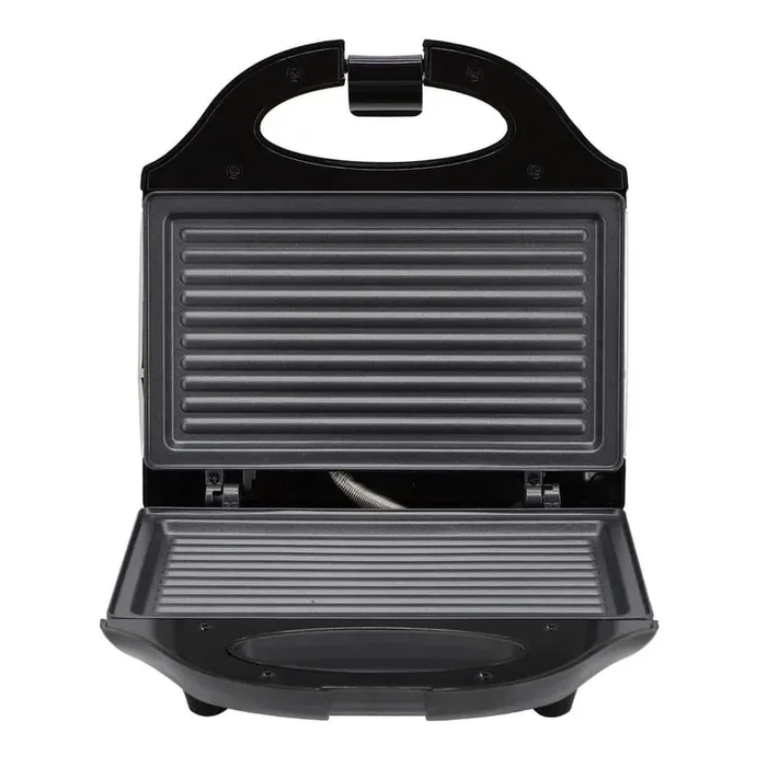 Electric Compact Aluminum Nonstick Sandwich Maker in Black