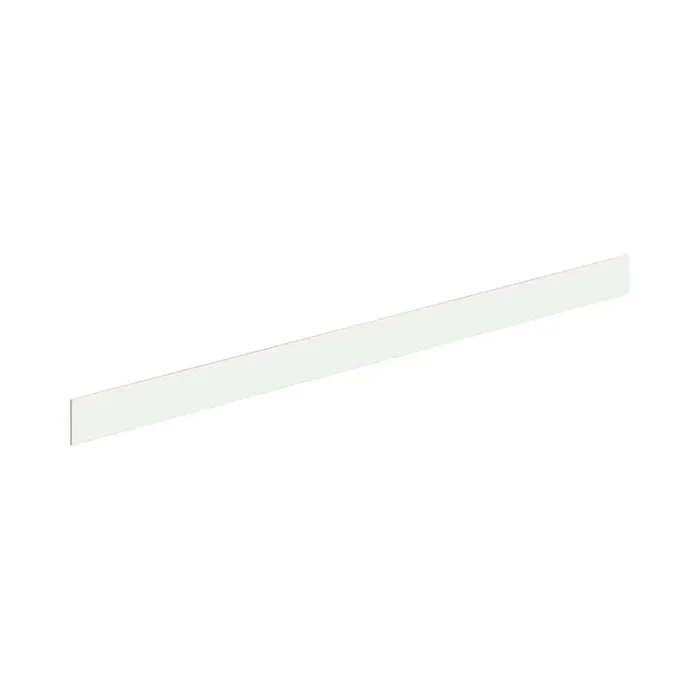 Emerson (96 in. W x 0.25 in. D x 4.5 in. H) in Pure White Toe kick