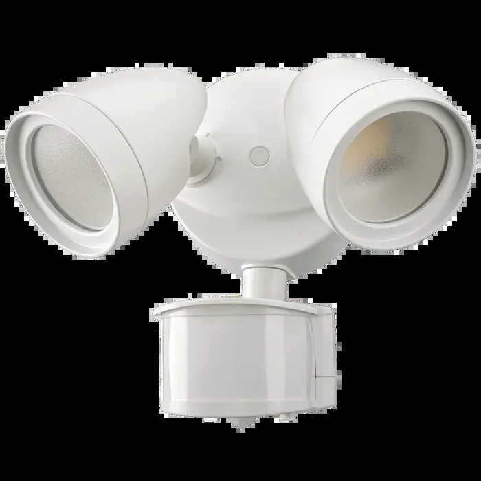 ETI SC-2HD-2400LM-8-CP3-SV-OS-W 28W Double Head Security Light With 3 CCT Color Preference White Finish 2400Lm (51406112)