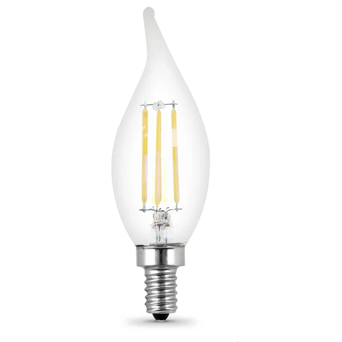 Feit Electric 3.3W Bright White 3000K E12 Base BA10 Flame Tip Filament LED 4-Pack (BPCFC40930CAFIL/4)