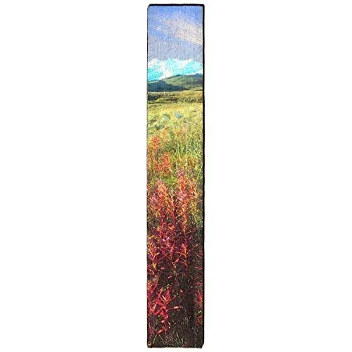 Fireweed Alaska Home Decor Art Print on Real Wood