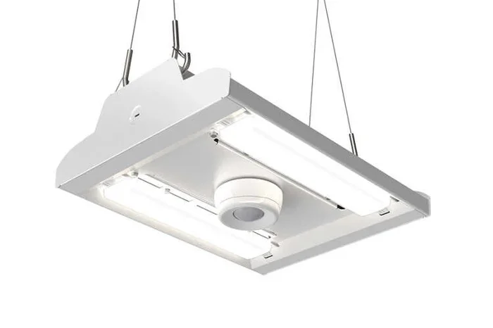 GE ABV402457WDQPSTKQWHTE1PK ABV4 High Bay 120-277V 24000Lm 5000K 120 Degree Diffused Lens Daylight Sensor Occupancy On/Off LSXR No External Wiring Standard Mount Knockout No Plug White (93304570)