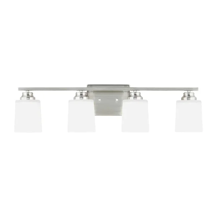 Generation Lighting – 4420904EN3-962 – Four Light Wall / Bath Sconce – Vinton – Brushed Nickel – 4420904EN3962