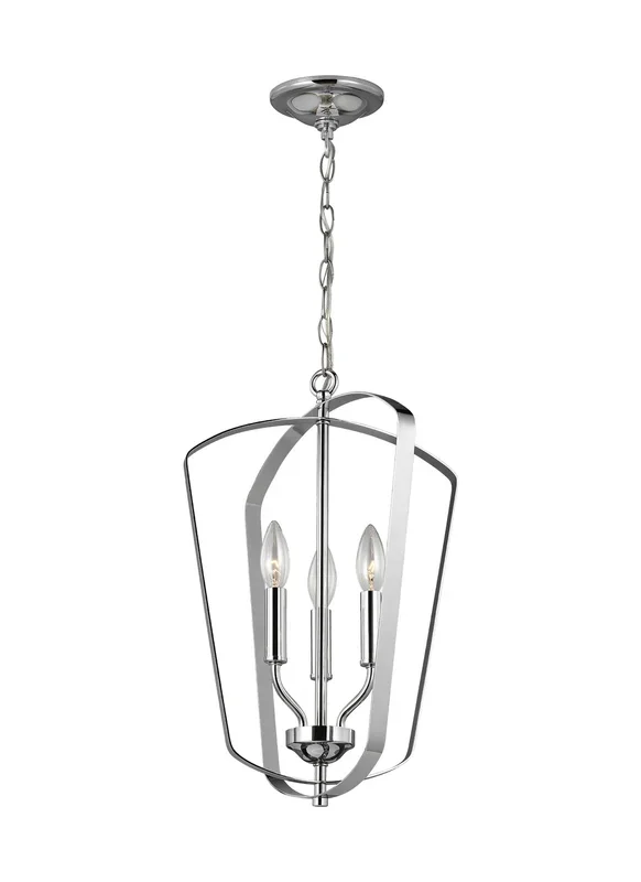 Generation Lighting – 5134903EN-05 – Three Light Hall / Foyer – Romee – Chrome