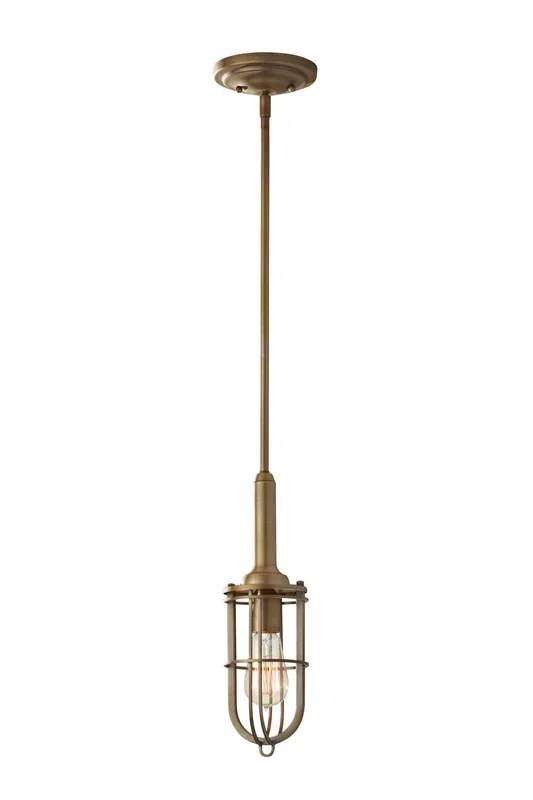 Generation Lighting – P1240DAB – One Light Pendant – Urban Renewal – Dark Antique Brass
