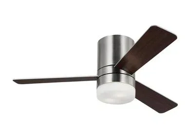 Generation Lighting Era 44 Inch Ceiling Fan 120V 3000K 90 CRI 800Lm Brushed Steel (3ERHR44BSD)