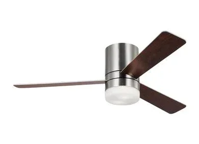 Generation Lighting Era 52 Inch Ceiling Fan 120V 3000K 90 CRI 800Lm Brushed Steel (3ERHR52BSD)