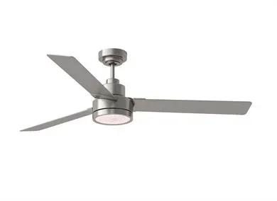 Generation Lighting Jovie 58 Inch Ceiling Fan 120V 3000K 90 CRI 960Lm Brushed Steel (3JVR58BSD)
