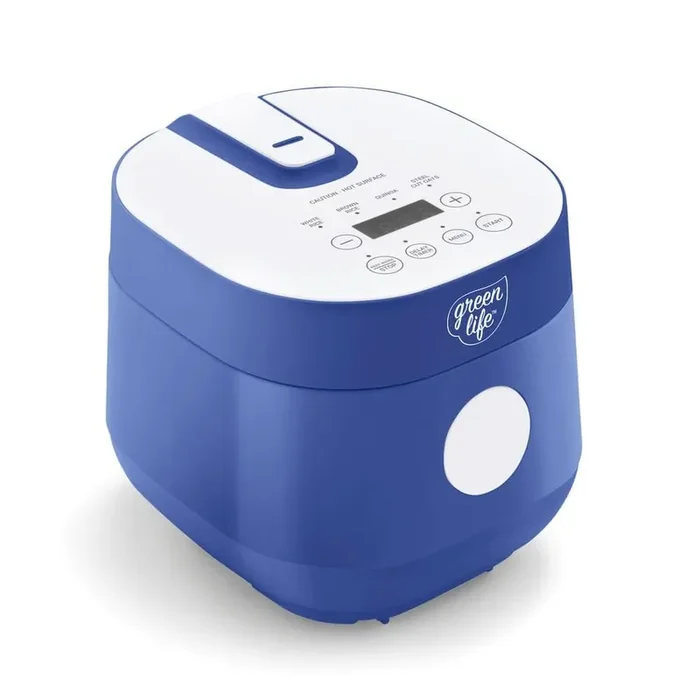 Go Grains 4-Cup Electric Grains and Rice Cooker in Night Blue
