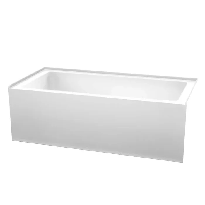 Grayley 66 in. L x 32 in. W Soaking Alcove Bathtub with Right Hand Drain in White with Shiny White Trim