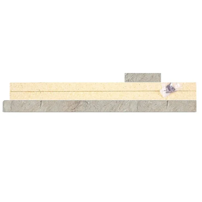 Hampton Bay Silver Quartzite Endcap Kit for Laminate Countertop with Eased Edge and Loose Backsplash