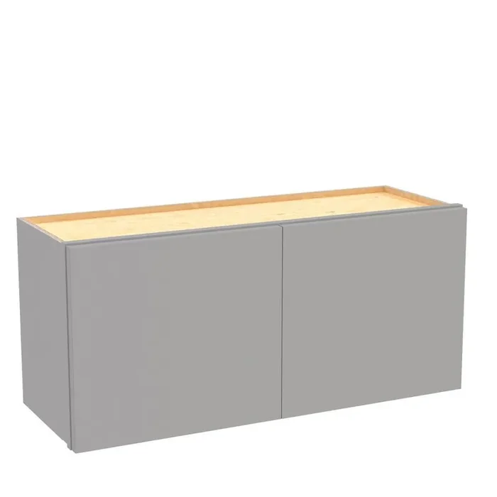 Hargrove 30 in. W x 12 in. D x 12 in. H Assembled Plywood Wall Bridge Kitchen Cabinet in Veiled Gray with Soft Close