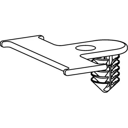 HellermannTyton Standoff Bundling Clip 1.4 Inch Long Panel Thickness .02 Inch 4000 Per Package (151-01153)