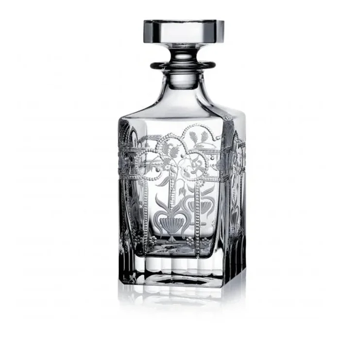 Imperial Clear Whiskey Decanter – 0.75 Liter by Varga Crystal