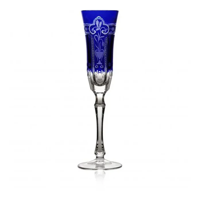 Imperial Cobalt Flute by Varga Crystal
