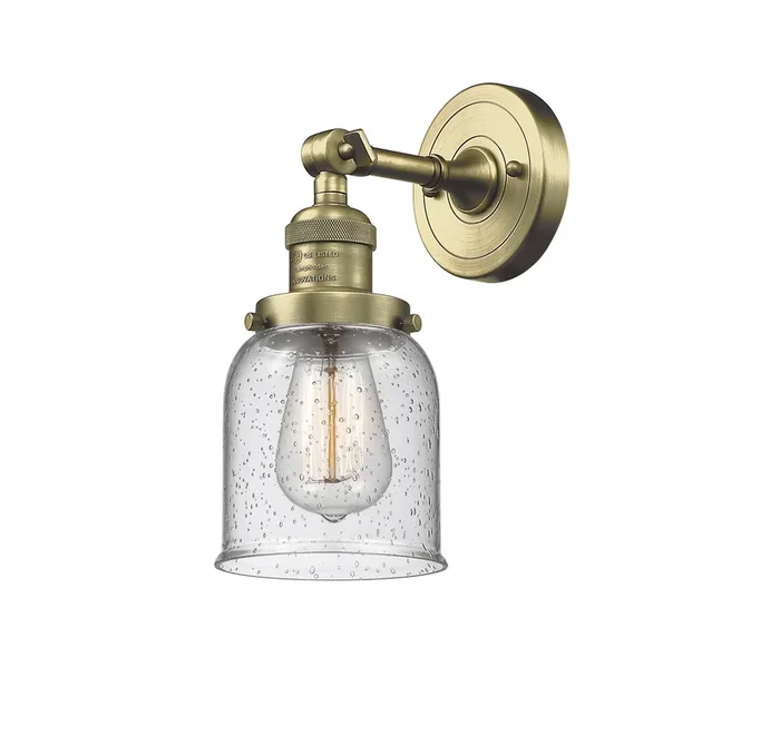 Innovations – 203-AB-G54 – One Light Wall Sconce – Franklin Restoration – Antique Brass