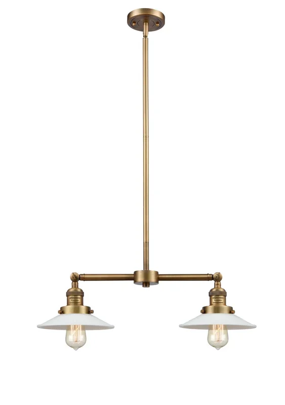 Innovations – 209-BB-G1-LED – LED Island Pendant – Franklin Restoration – Brushed Brass – 209BBG1LED