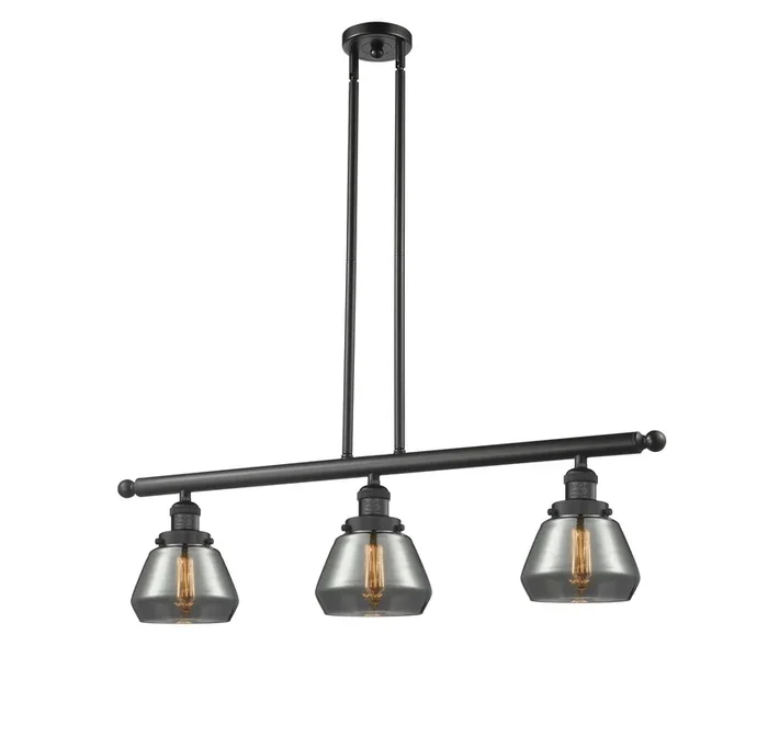 Innovations – 213-BK-G173-LED – LED Island Pendant – Franklin Restoration – Matte Black – 213BKG173LED
