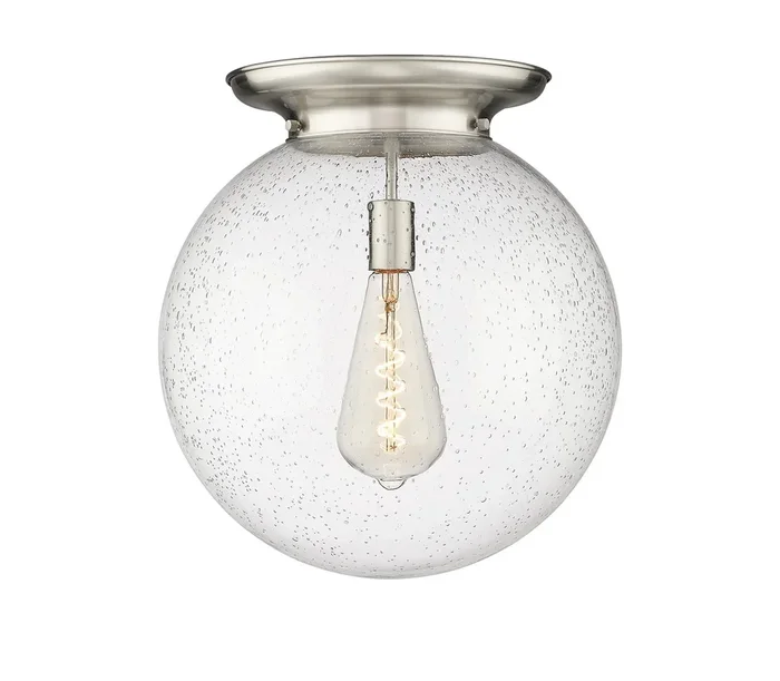 Innovations – 221-1F-SN-G204-16 – One Light Flush Mount – Essex – Satin Nickel – 2211FSNG20416