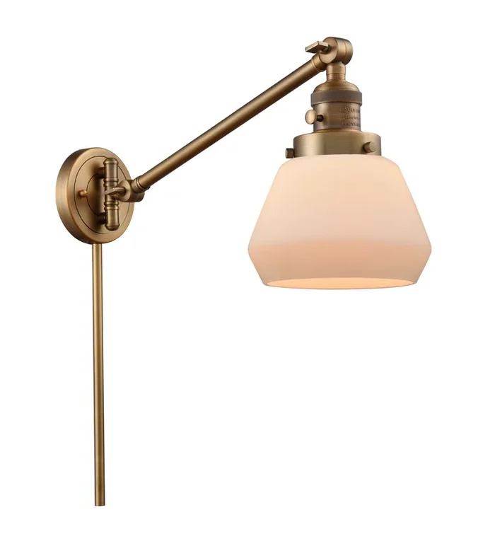 Innovations – 237-BB-G171 – One Light Swing Arm Lamp – Franklin Restoration – Brushed Brass – 237BBG171