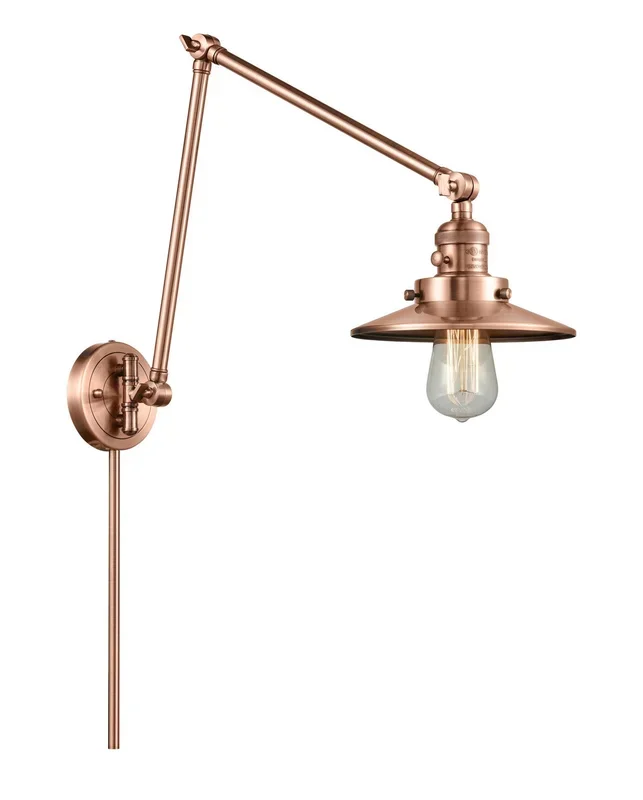 Innovations – 238-AC-M3-LED – LED Swing Arm Lamp – Franklin Restoration – Antique Copper – 238ACM3LED