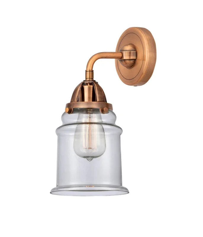 Innovations – 288-1W-AC-G182 – One Light Wall Sconce – Nouveau 2 – Antique Copper – 2881WACG182