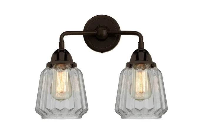 Innovations – 288-2W-OB-G142-LED – LED Bath Vanity – Nouveau 2 – Oil Rubbed Bronze – 2882WOBG142LED