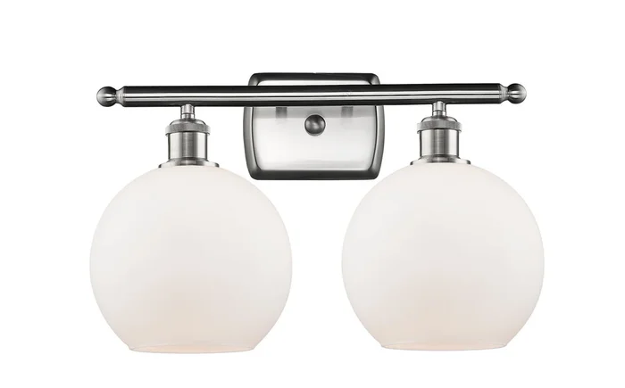 Innovations – 516-2W-SN-G121-8 – Two Light Bath Vanity – Ballston – Brushed Satin Nickel – 5162WSNG1218