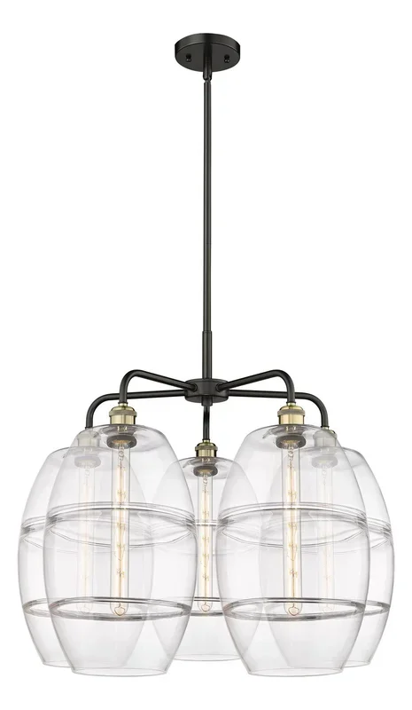 Innovations – 516-5CR-BAB-G557-10CL – LED Chandelier – Ballston – Black Antique Brass – 5165CRBABG55710CL