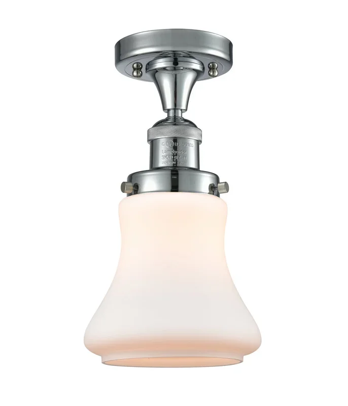 Innovations – 517-1CH-PC-G191 – One Light Semi-Flush Mount – Franklin Restoration – Polished Chrome – 5171CHPCG191
