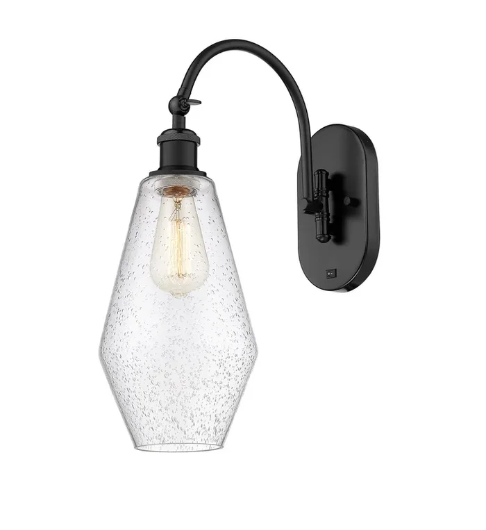 Innovations – 518-1W-BK-G654-7-LED – LED Wall Sconce – Ballston – Matte Black – 5181WBKG6547LED