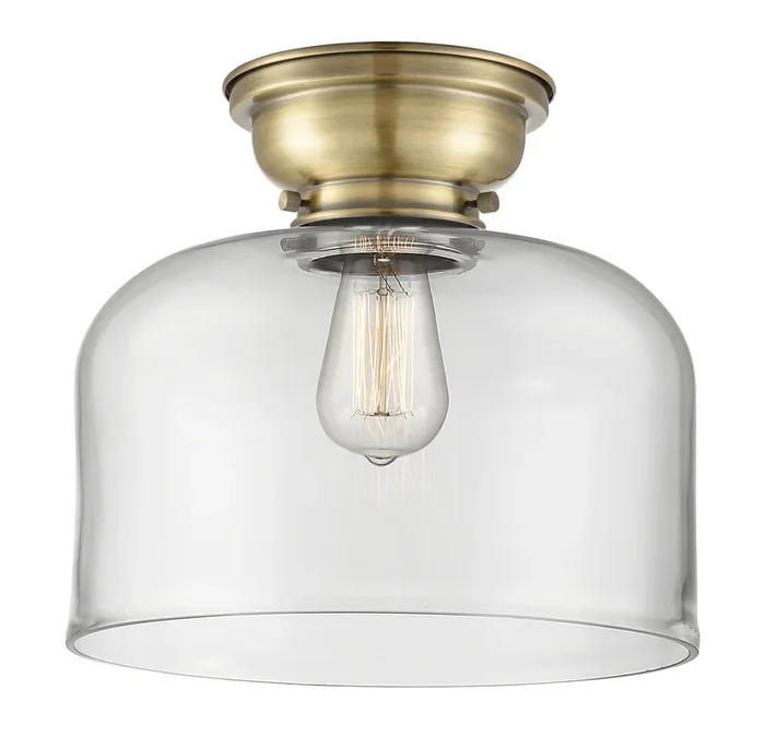 Innovations – 623-1F-AB-G72-L – One Light Flush Mount – Franklin Restoration – Antique Brass – 6231FABG72L