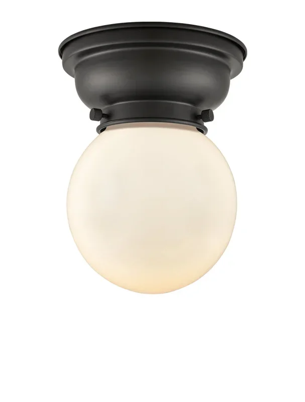 Innovations – 623-1F-BK-G201-6-LED – LED Flush Mount – Franklin Restoration – Matte Black – 6231FBKG2016LED