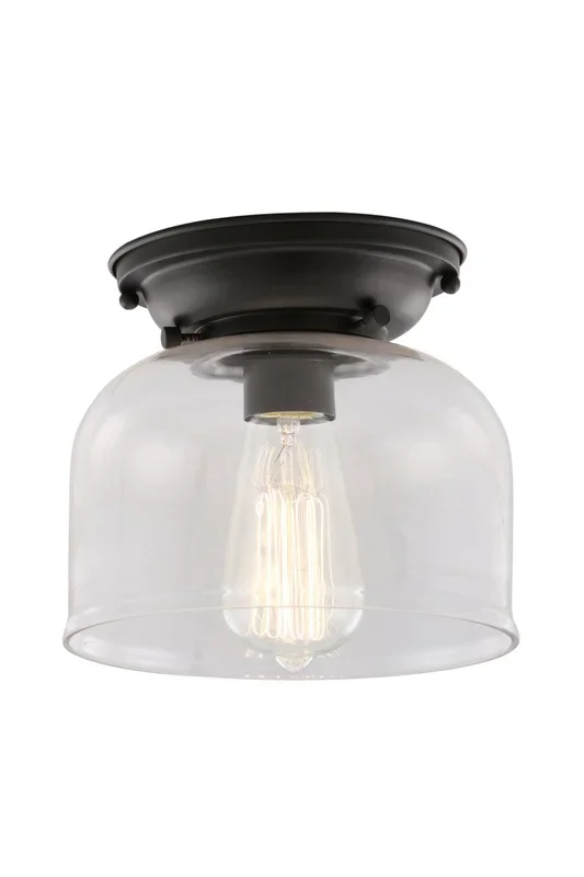 Innovations – 623-1F-BK-G72 – One Light Flush Mount – Franklin Restoration – Matte Black – 6231FBKG72