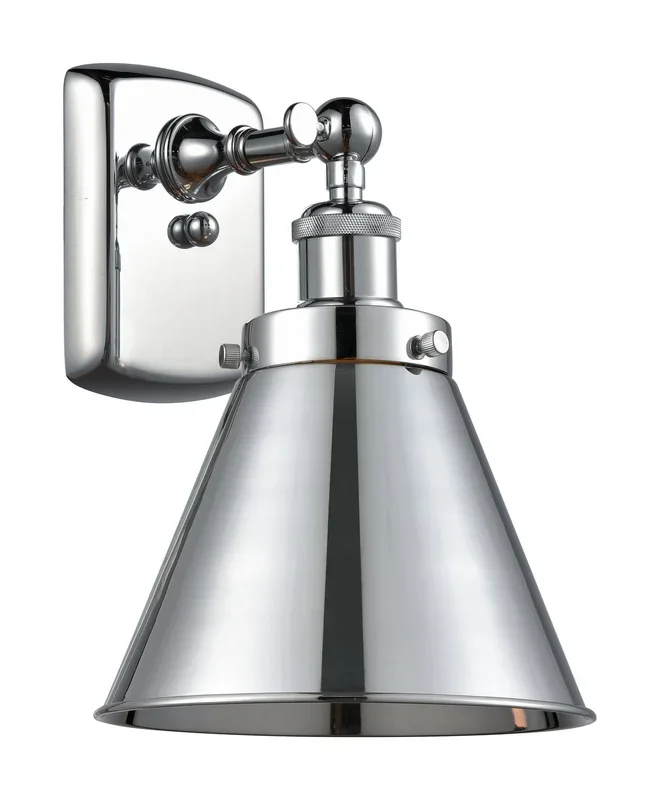 Innovations – 916-1W-PC-M13-PC – One Light Wall Sconce – Ballston Urban – Polished Chrome – 9161WPCM13PC