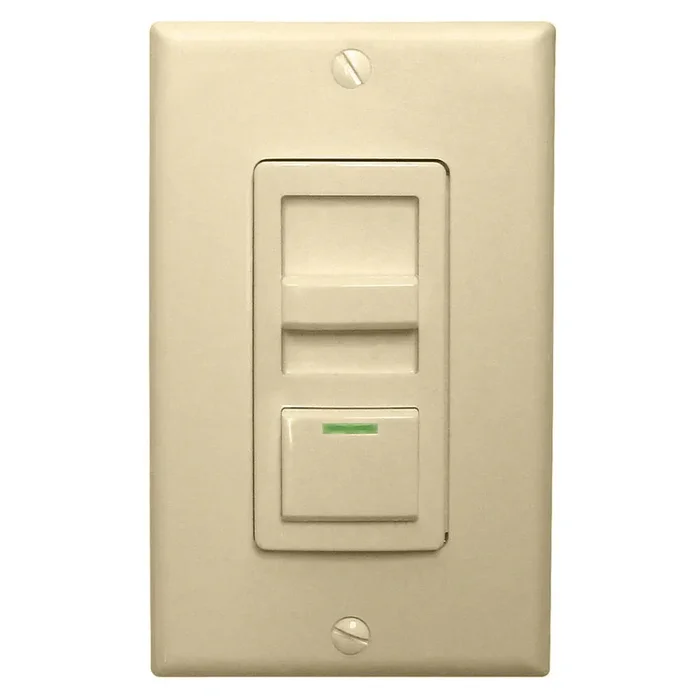 Lithonia Compact Fluorescent Ivory Sliding Wall Box Dimmer 277V 3-Way 1-Pole 1200W (ISD-1200-ADEZ-227-IV)