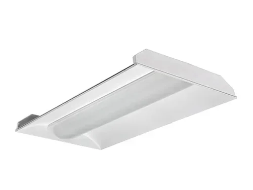 Lithonia LED 2X4 Volumetric Architectural Fixture Nominal 4800Lm Acrylic Diffuser Linear Prismatic Lens EldoLED Dimming To 1 Percent 80 CRI 3000K (2VTL4 48L ADP EZ1 LP830)