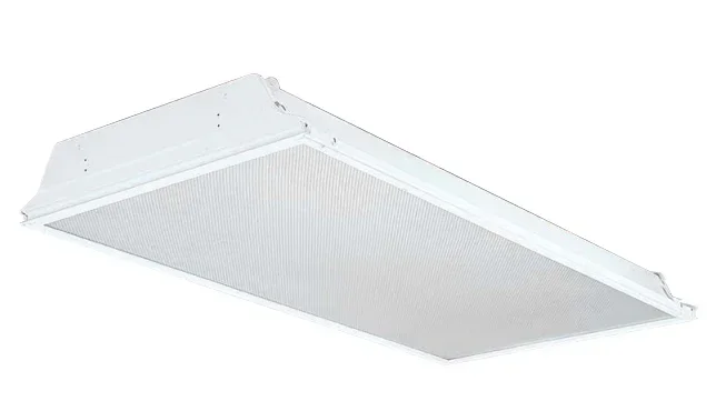 Lithonia LED Troffer 2X4 Nominal 4800Lm Flush Aluminum White #12 Pattern Acrylic EldoLED Dimming To 1 Percent 80 CRI 4000K (2TL4 48L FW A12 EZ1 LP840)