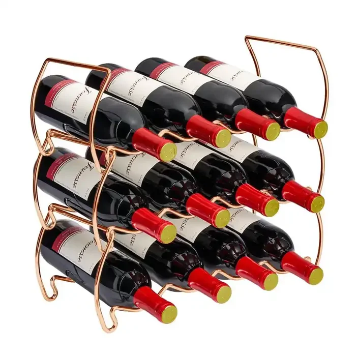 Metal Detachable Wine Rack – 3 Tier, Silver