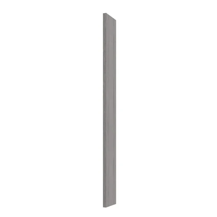 Miami HDPE(High Density Polethylene) 6 in. X 0.62 in. X 42 in Outdoor Cabinet Filler in Dark Ash Matte